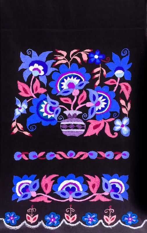 Ręcznie haftowana sztuka ludowa i rzemiosło