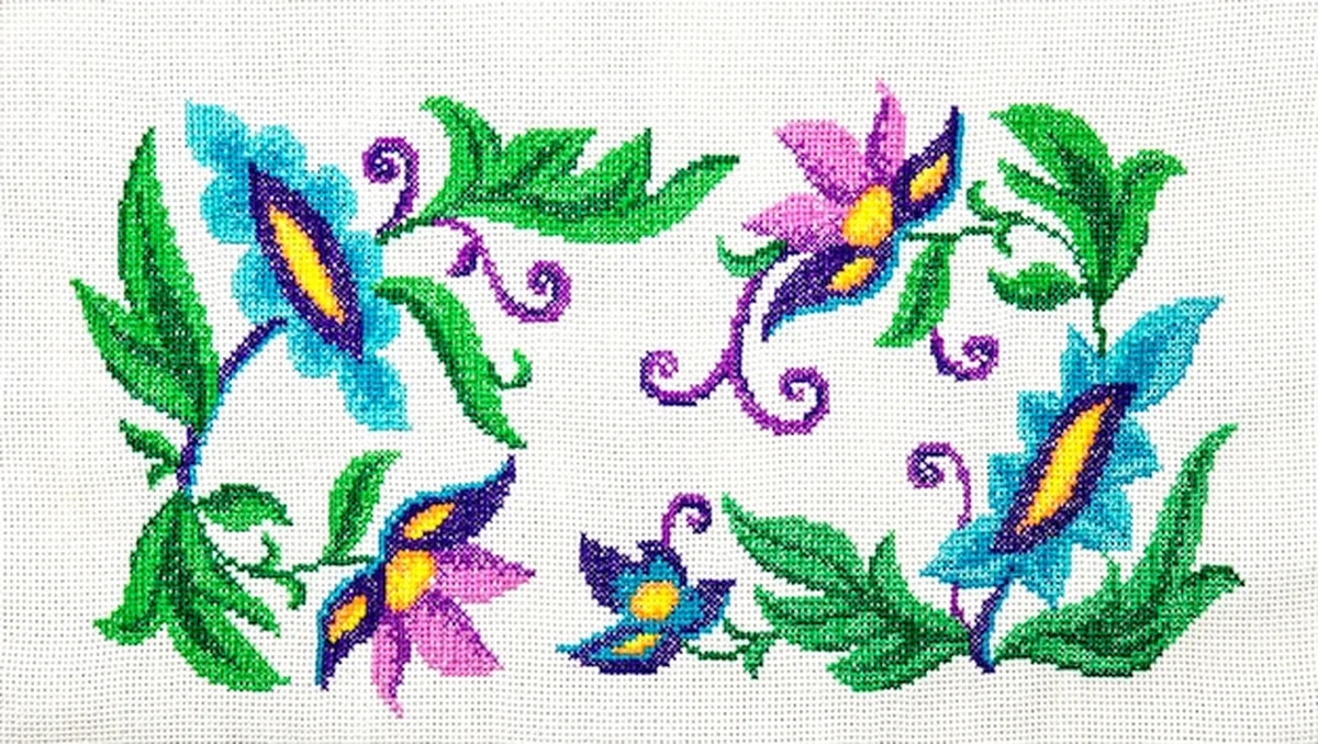 Ręcznie haftowana sztuka ludowa i rzemiosło